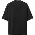 Camiseta sem estampa visível na frente.