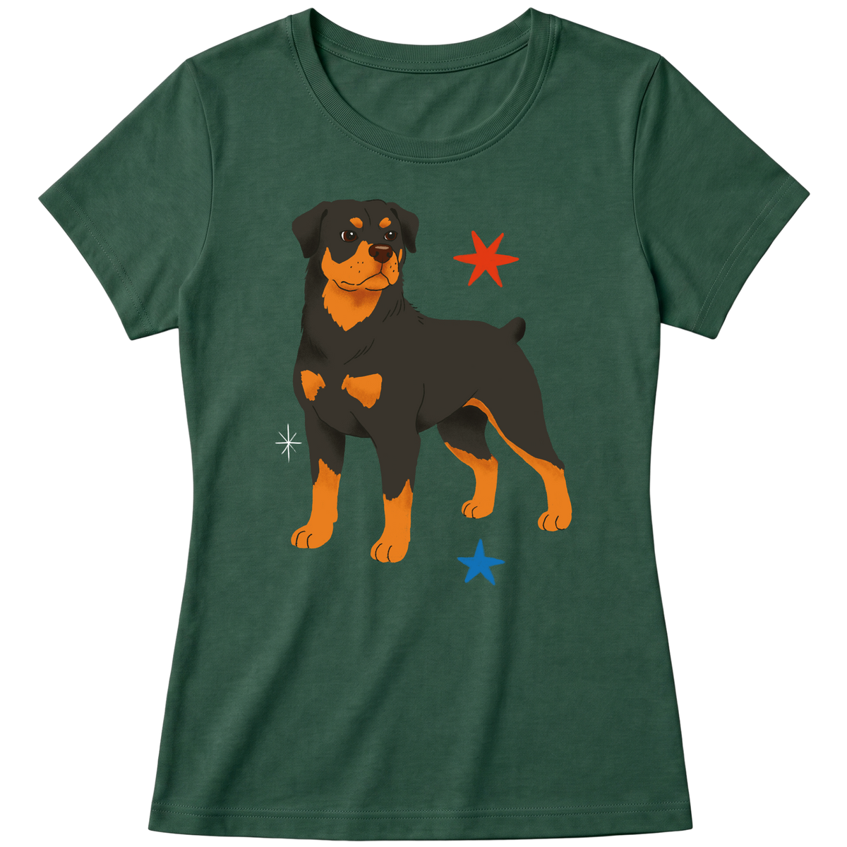 "Rottweiler" Blusa Baby Look