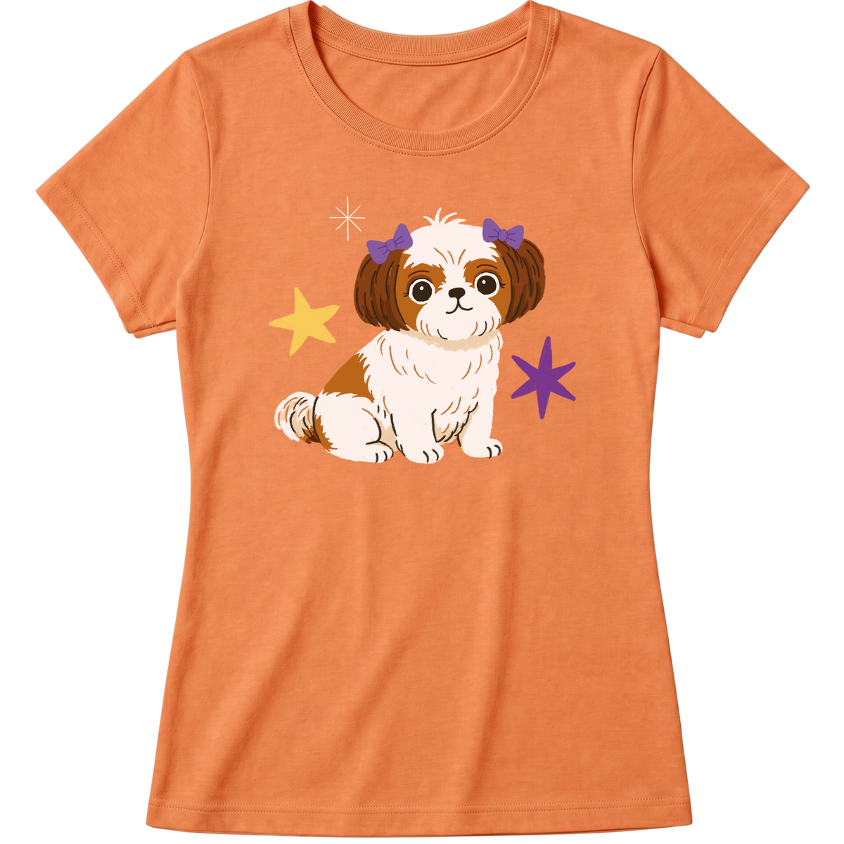 "Shih-tzu" Blusa Baby Look
