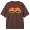 "Camiseta You &me gatinhos sanduíche" Camiseta Oversized Classic