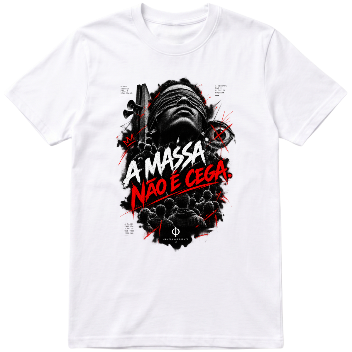 "Regular Essential #032 - CØNTRAACØRRENTE" Camiseta Premium Unissex Bunker Studios