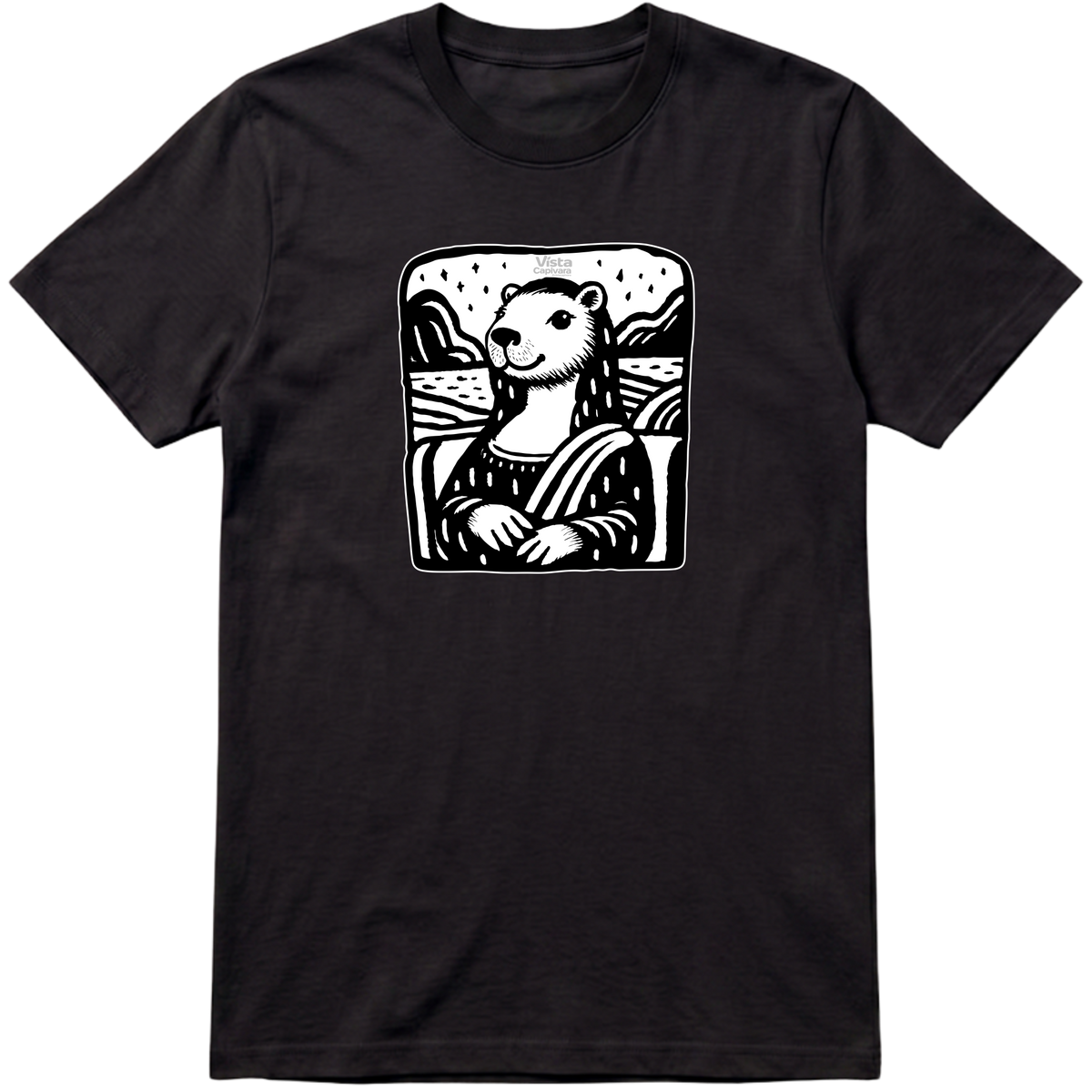 "Mona Capivara DTG" Camiseta Premium Unissex
