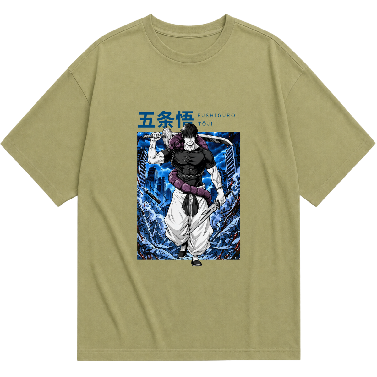 "Fushiguro Tôji - Jujutsu Kaisen" Camiseta Oversized Básica