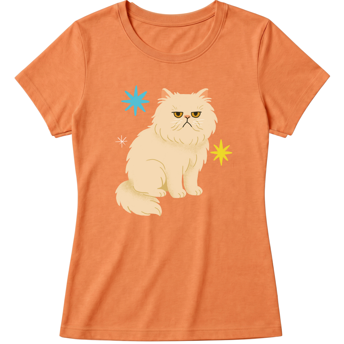 "Gato Persa" Blusa Baby Look