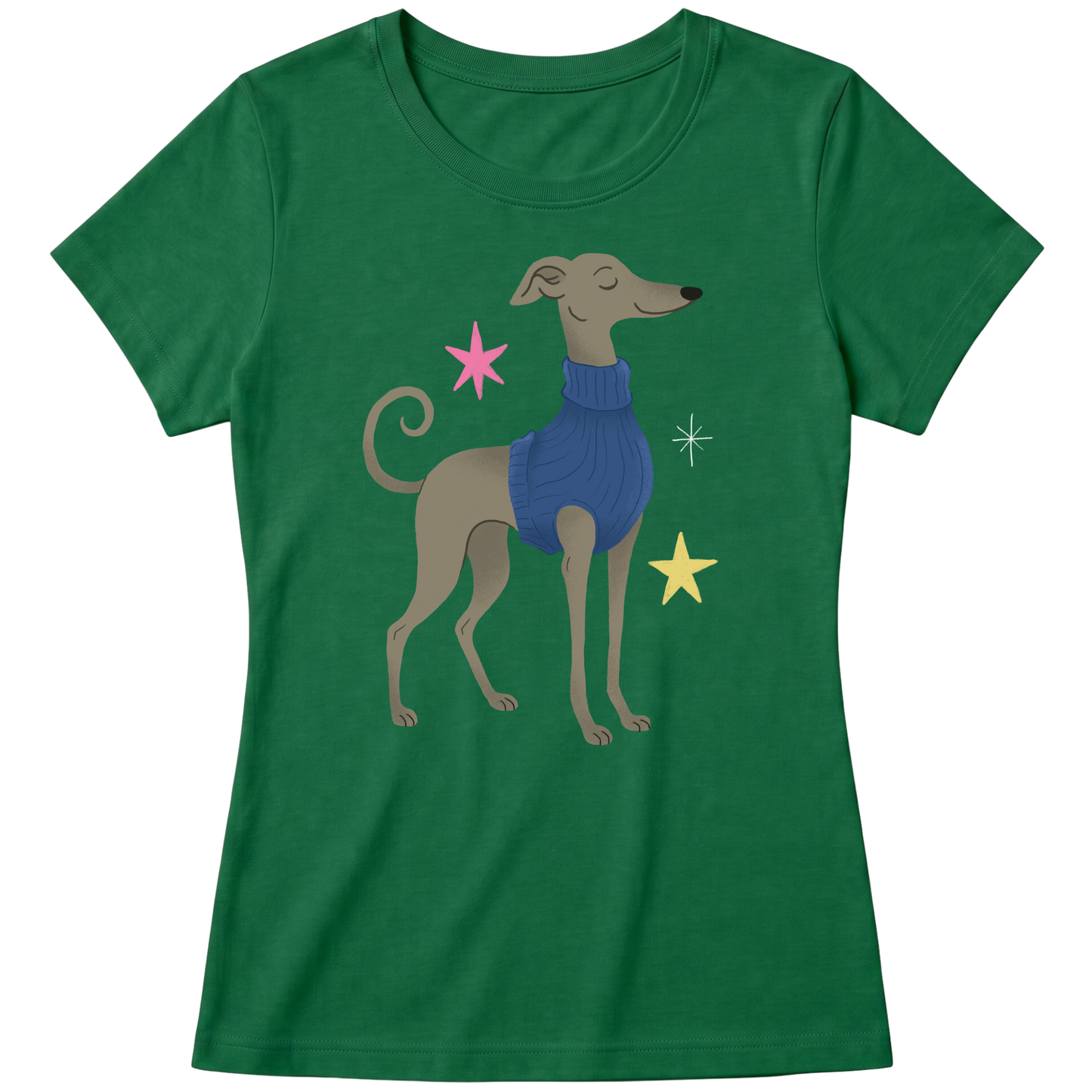 "Galgo italiano" Blusa Baby Look