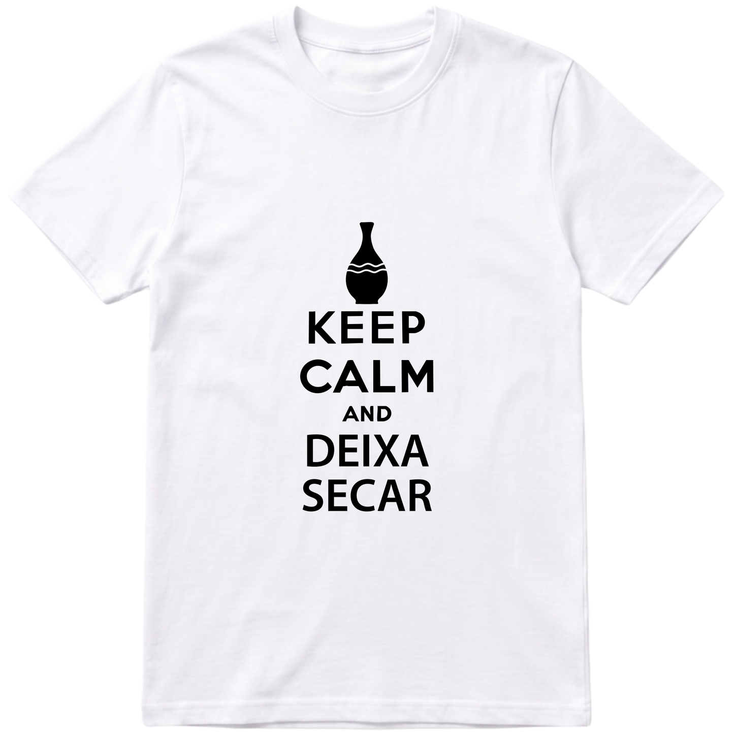 "keep calm e deixa secar" Camiseta Básica Unissex