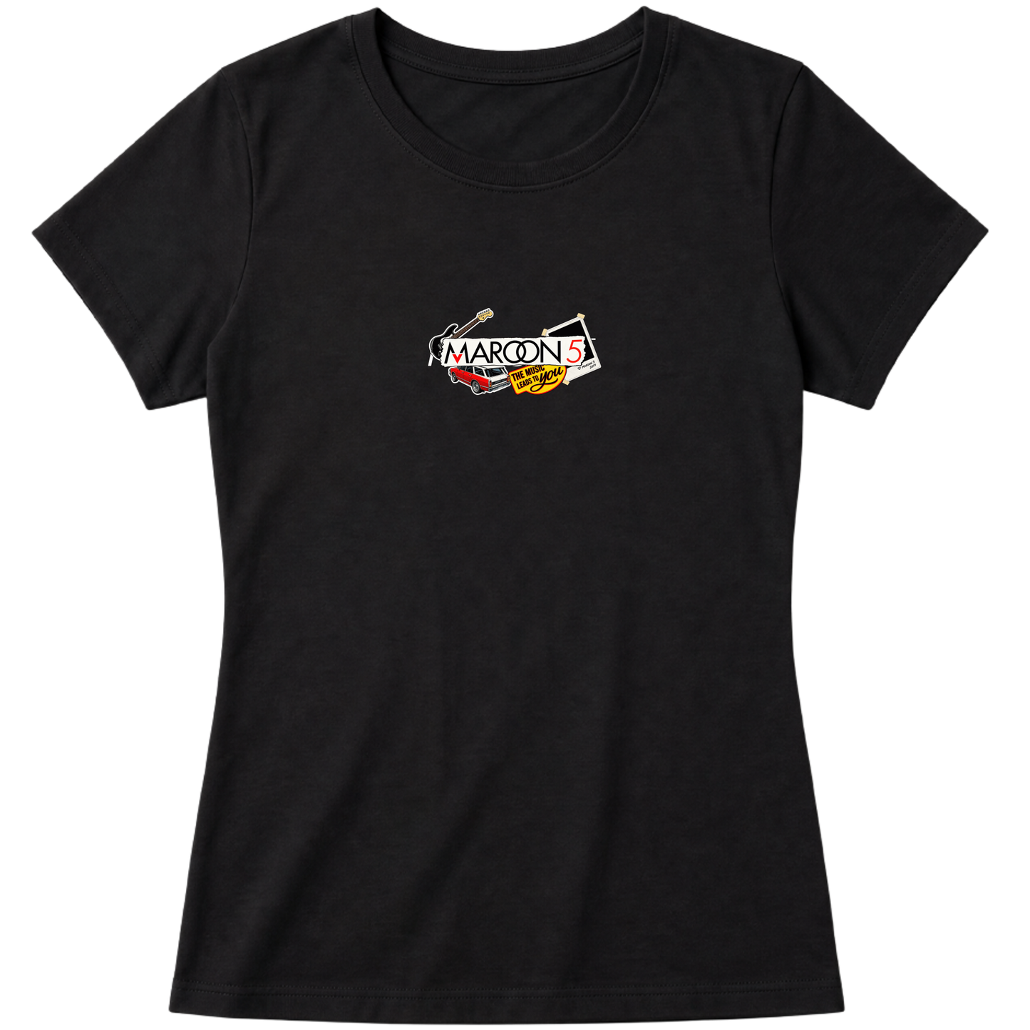 "Maroon 5 - Elementos" Blusa Baby Look