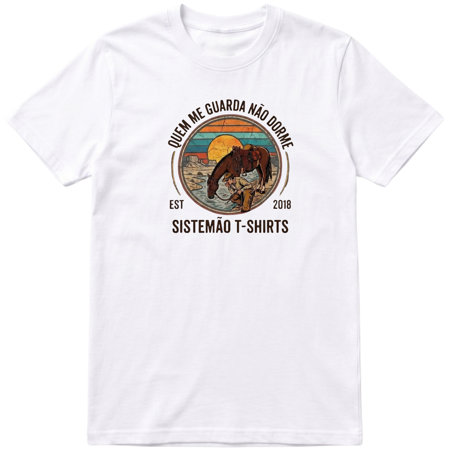 "Estampa QUEM ME GUARDA" Camiseta Premium Unissex Bunker Studios