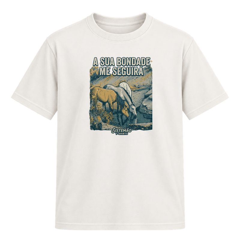 "Estampa/BONDADE" Camiseta Regular Suedine