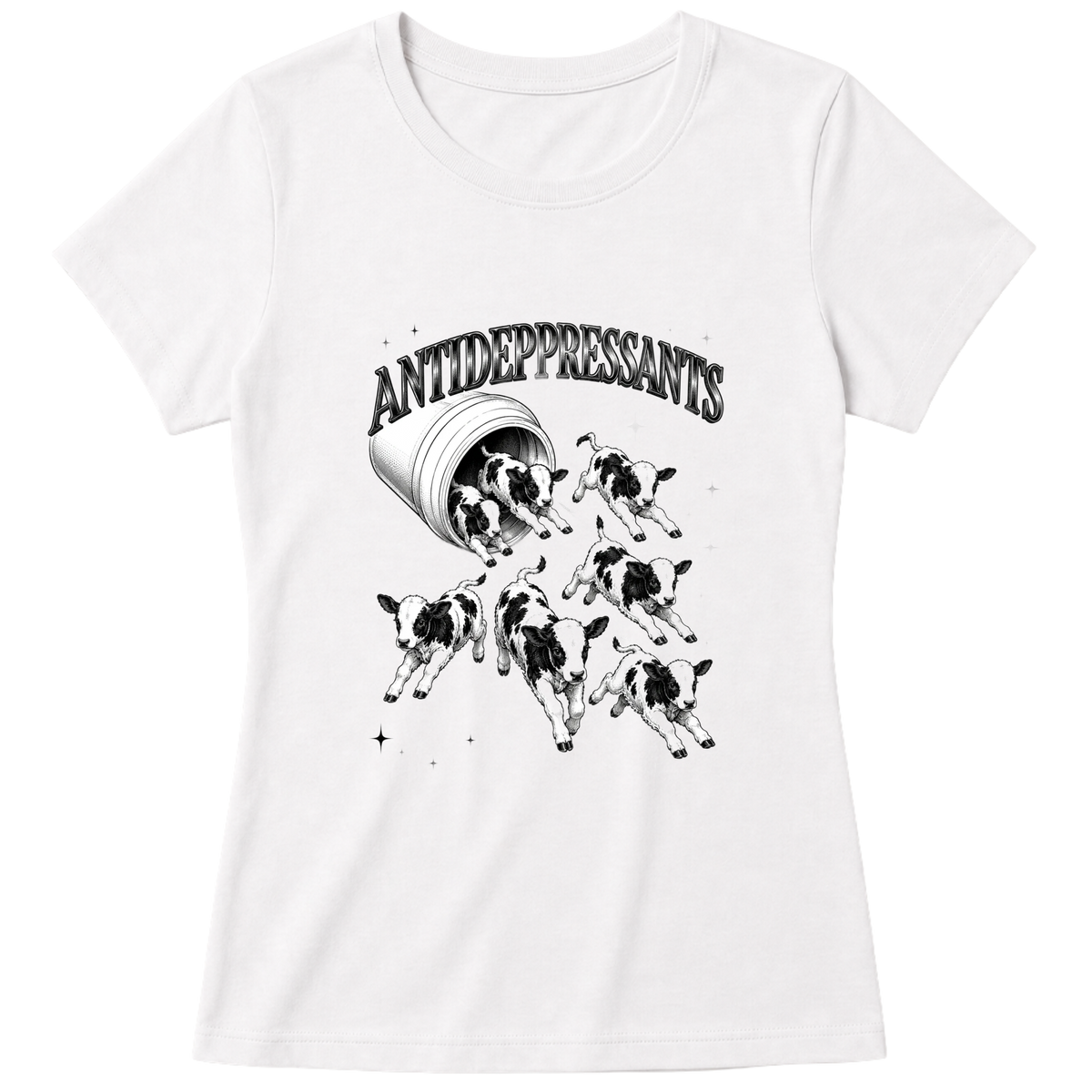"Holy cow-m" Blusa Baby Look