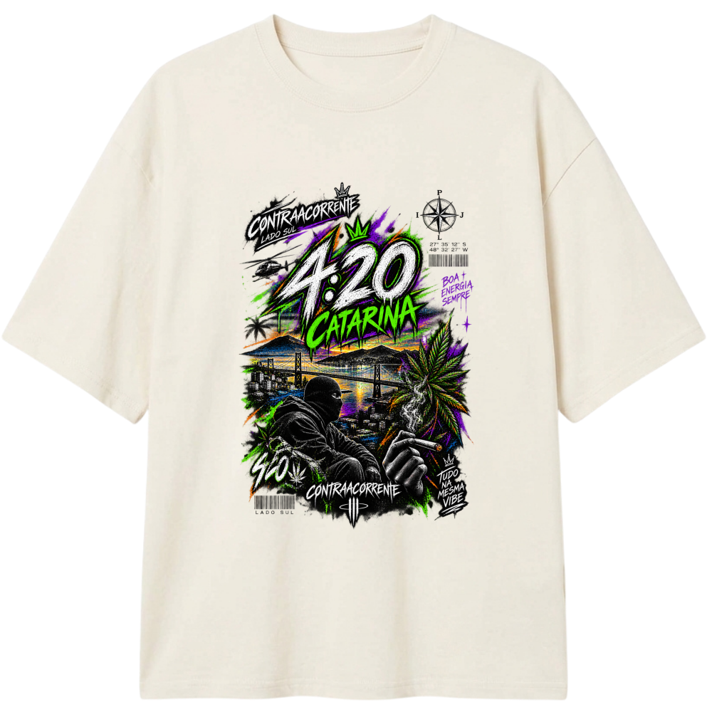 "Oversized Classic #020 - CØNTRAACØRRENTE" Camiseta Oversized Classic