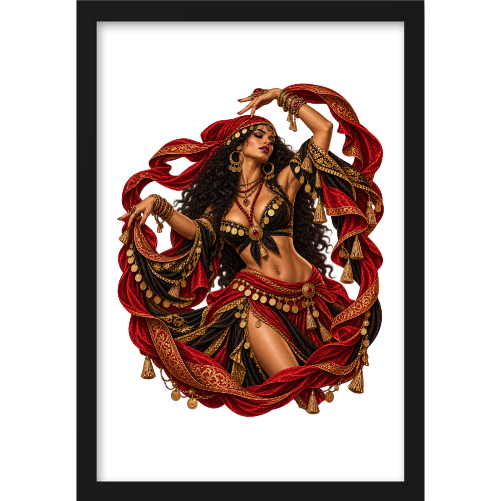""Cigana" Full Art - Quadro Tradicional" Quadro tradicional sem vidro acrílico