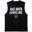 "Do Mato Pro Asfalto - Raíz Bruta,Espírito Livre." Tank Top Machão Suedine