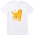 "Golden retrivier" Camiseta Básica Unissex