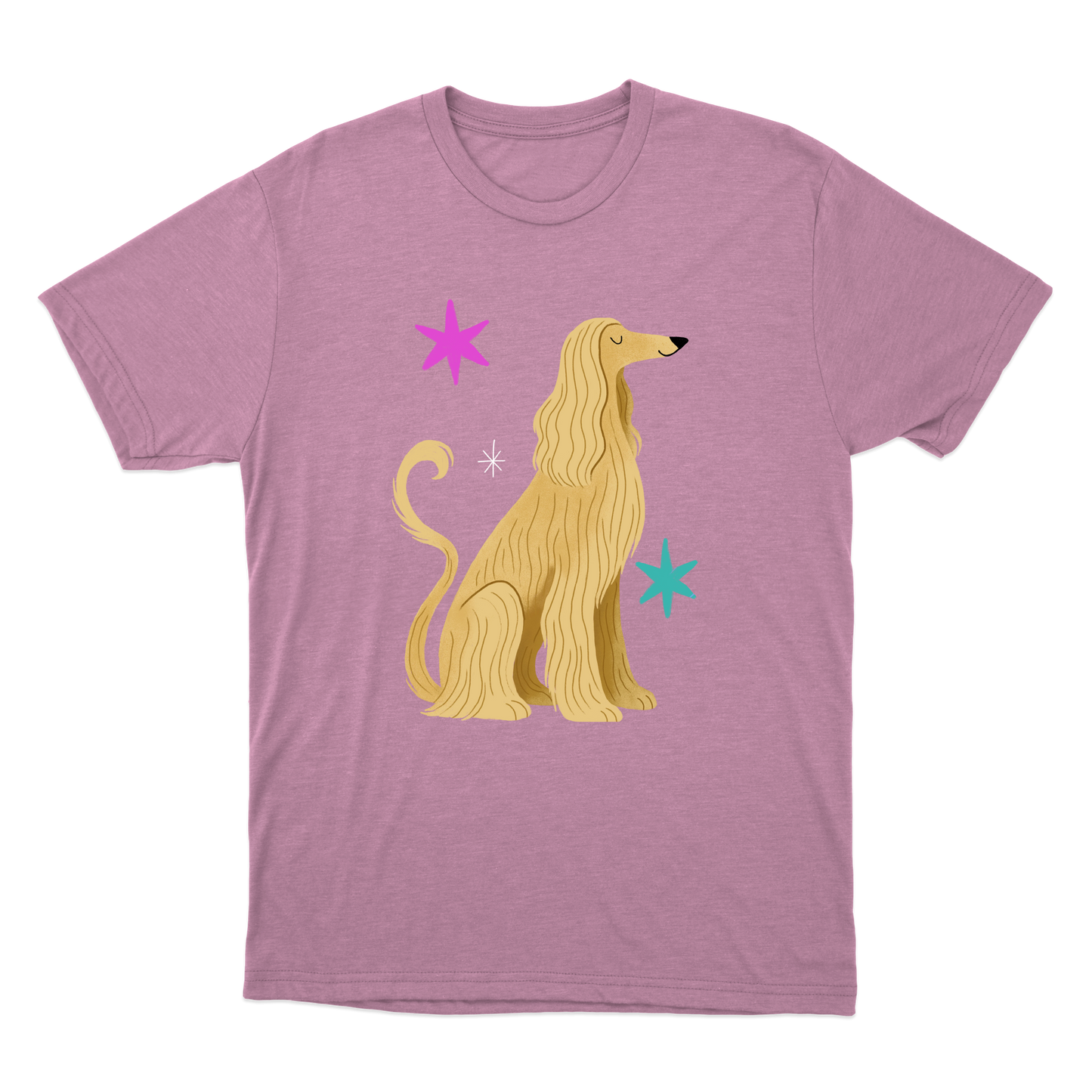 "Galgo afegão" Camiseta Básica Unissex