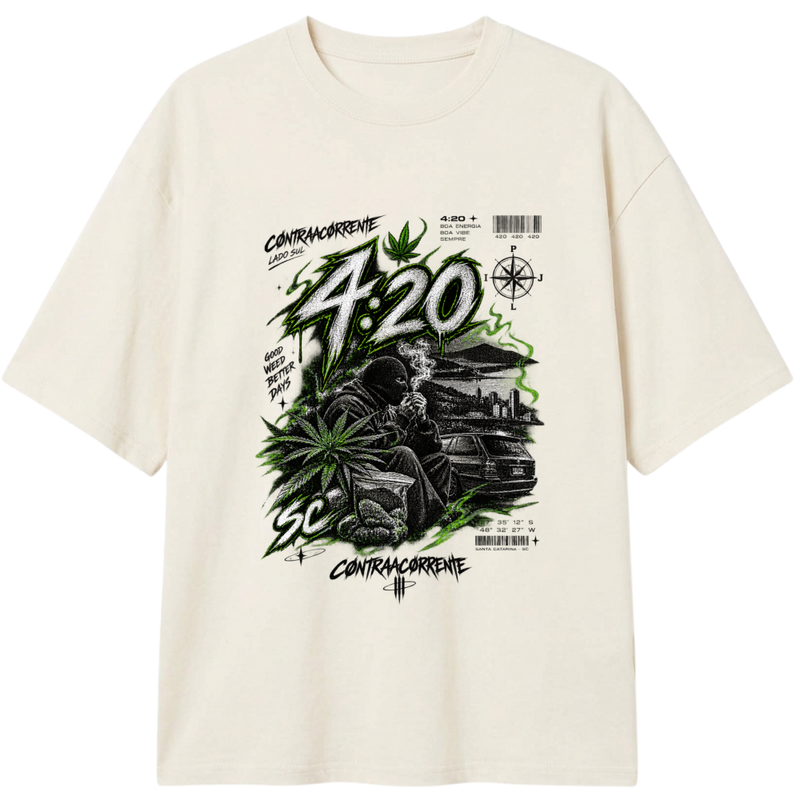 "Oversized Classic #019 - CØNTRAACØRRENTE" Camiseta Oversized Classic