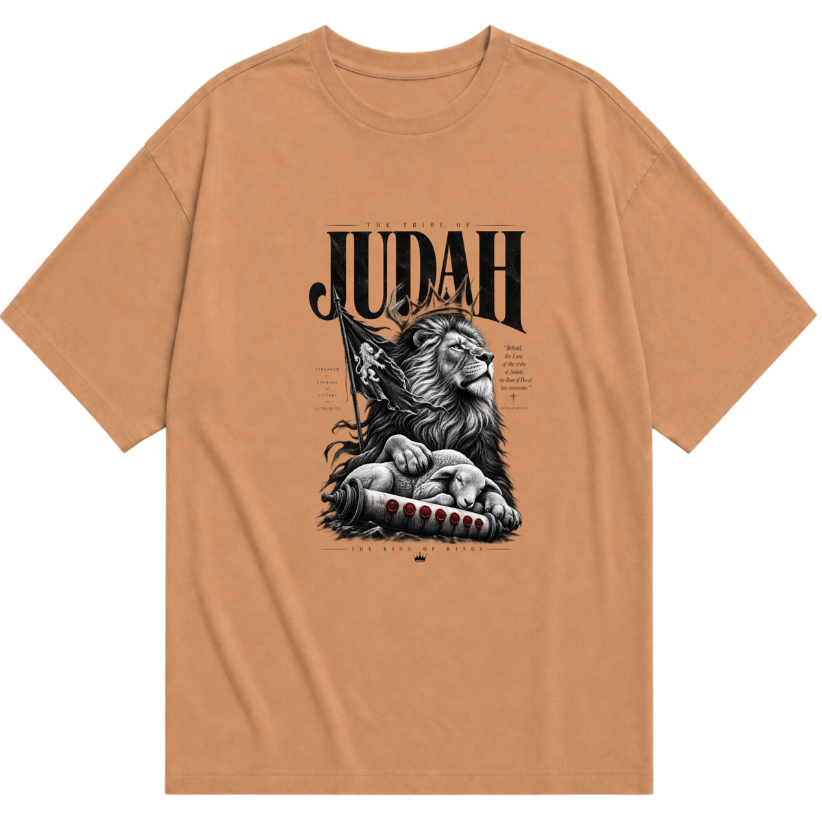 "O leão da tribo dr juda" Camiseta Oversized Básica