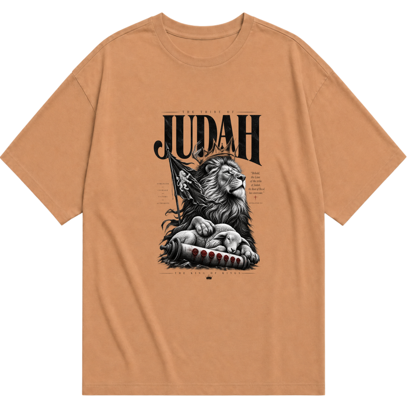"O leão da tribo dr juda" Camiseta Oversized Básica