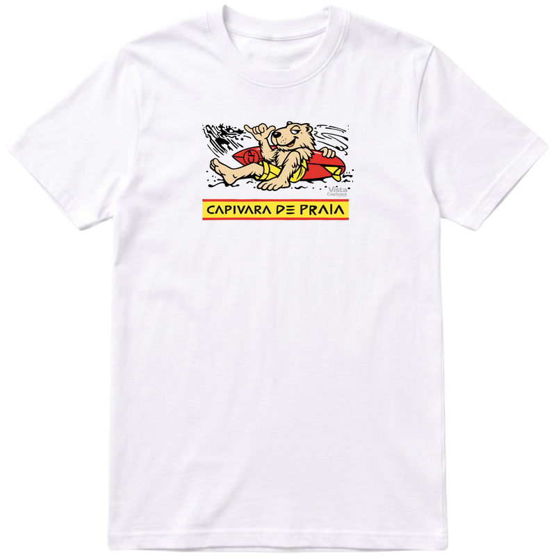 "Capivara de Praia DTG" Camiseta Premium Unissex