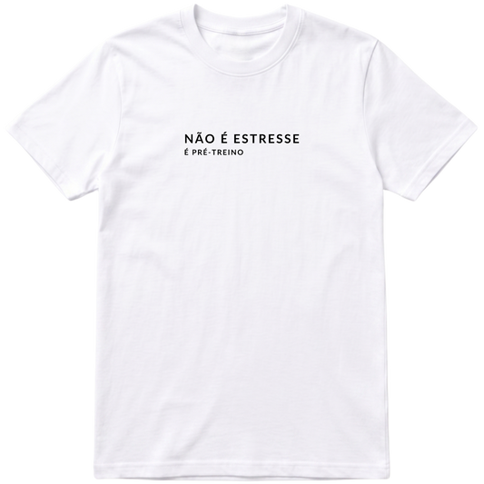 "pré-treino branca" Camiseta regular básica