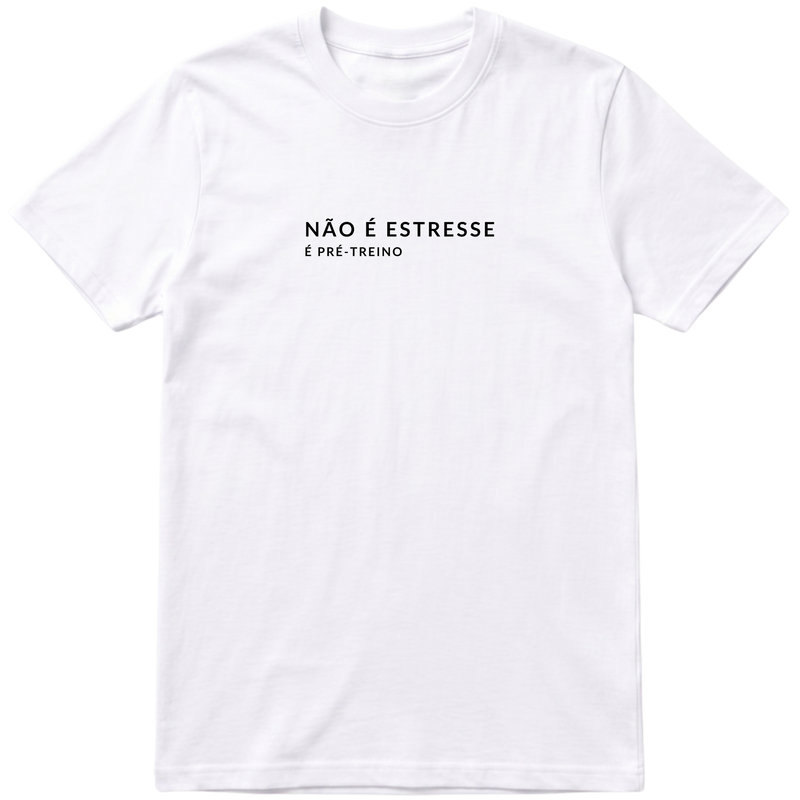"pré-treino branca" Camiseta regular básica