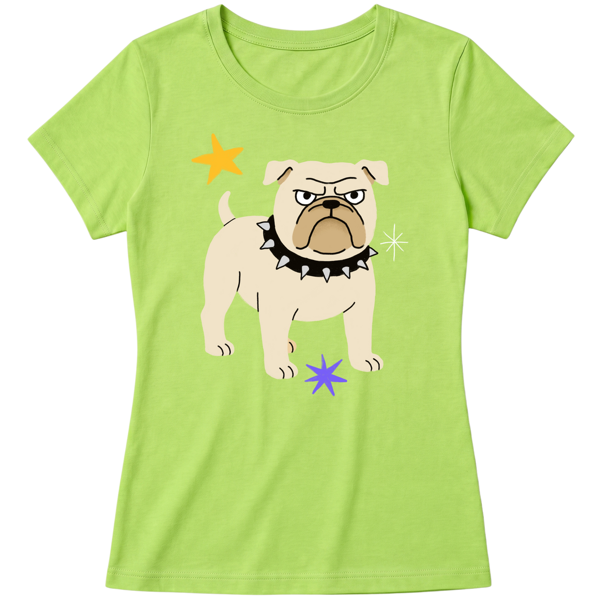 "Bulldog" Blusa Baby Look