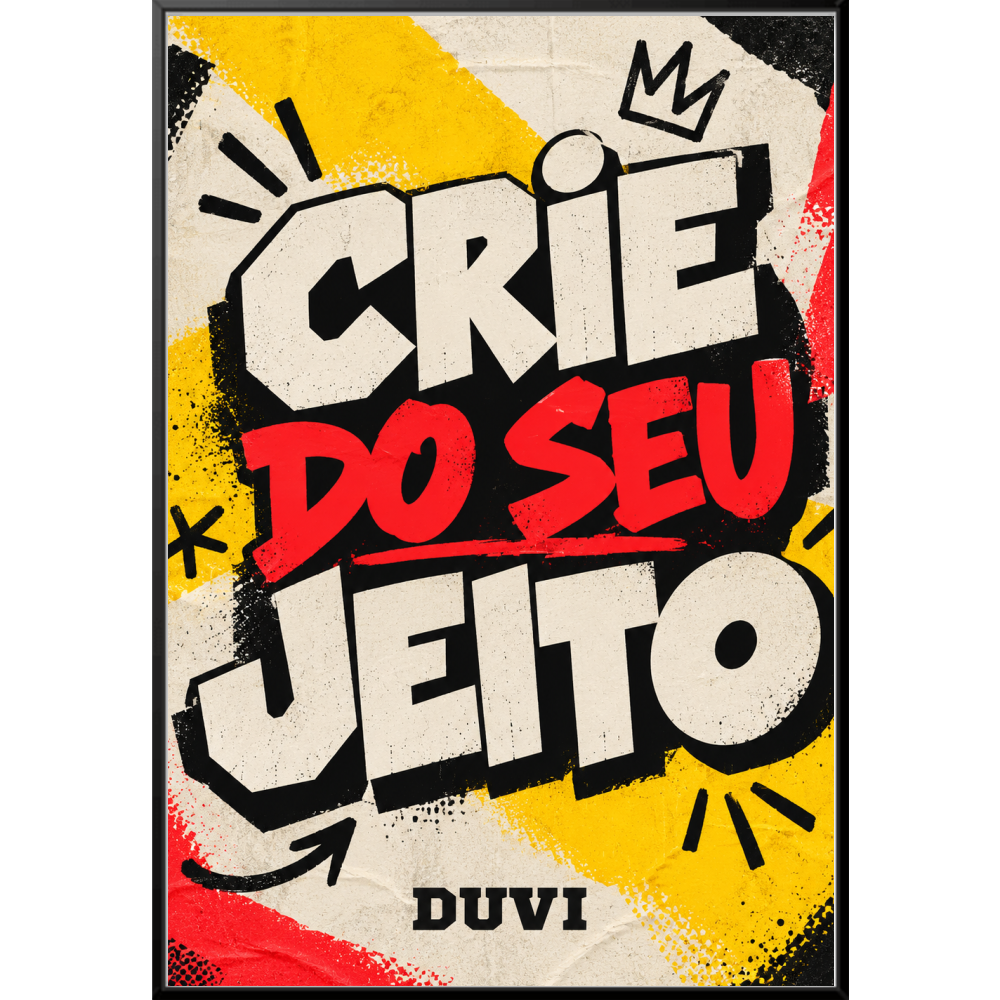 "Quadro Filete - Crie do seu jeito" Quadro filete sem vidro acrílico