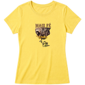 "Babylook MAIS FÉ" Blusa Baby Look