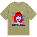 "Camiseta over - Sob o efeito de Ritalina" Camiseta Oversized Básica