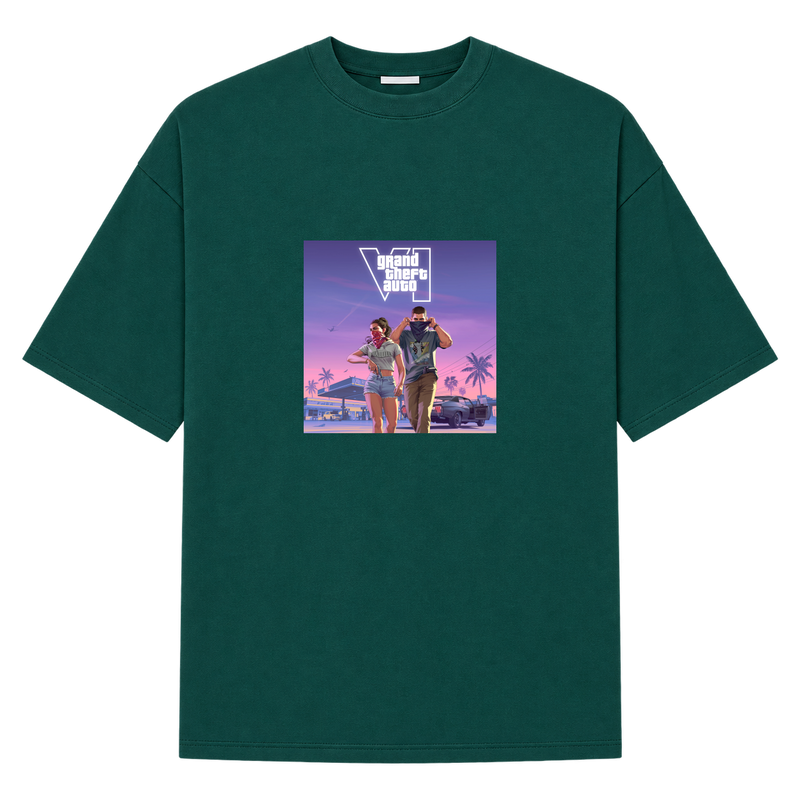 "VI.CE CITY THEMES" Camiseta Oversized Suedine 220g