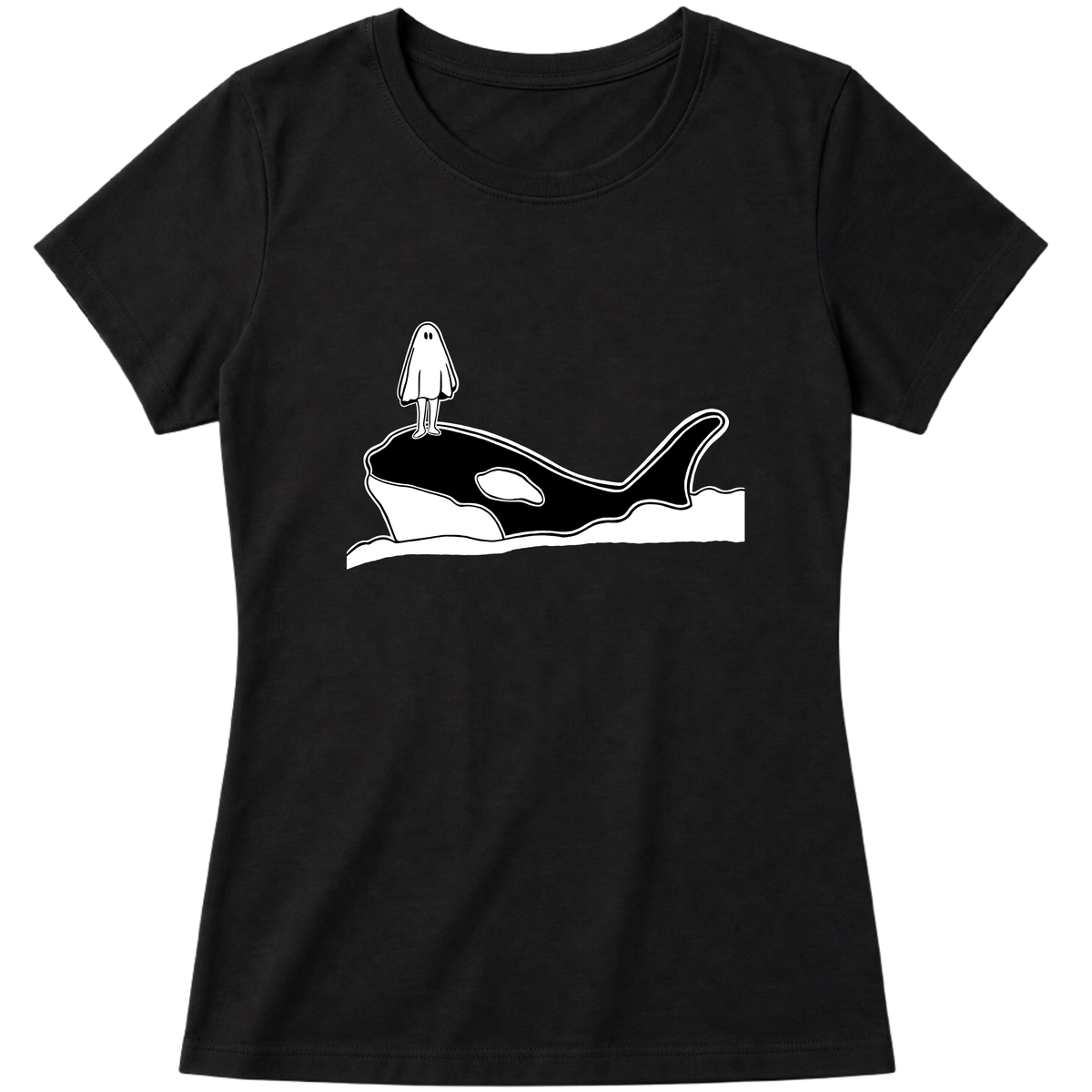 "Vamos para Baleia" Blusa Baby Look