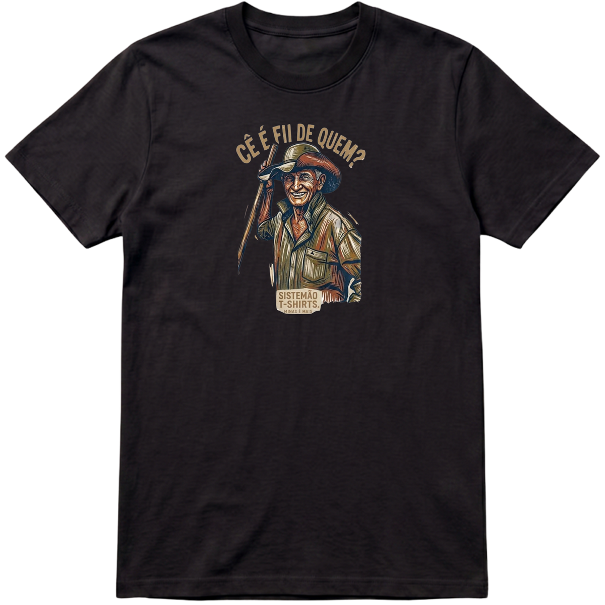 "Estampa/FII DE QUEM" Camiseta Premium Unissex Bunker Studios