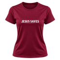 "Camiseta Dryfit Feminina Basic - Jesus Saves" Camiseta Dryfit Feminina Basic