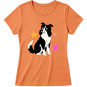 "Border collie" Blusa Baby Look