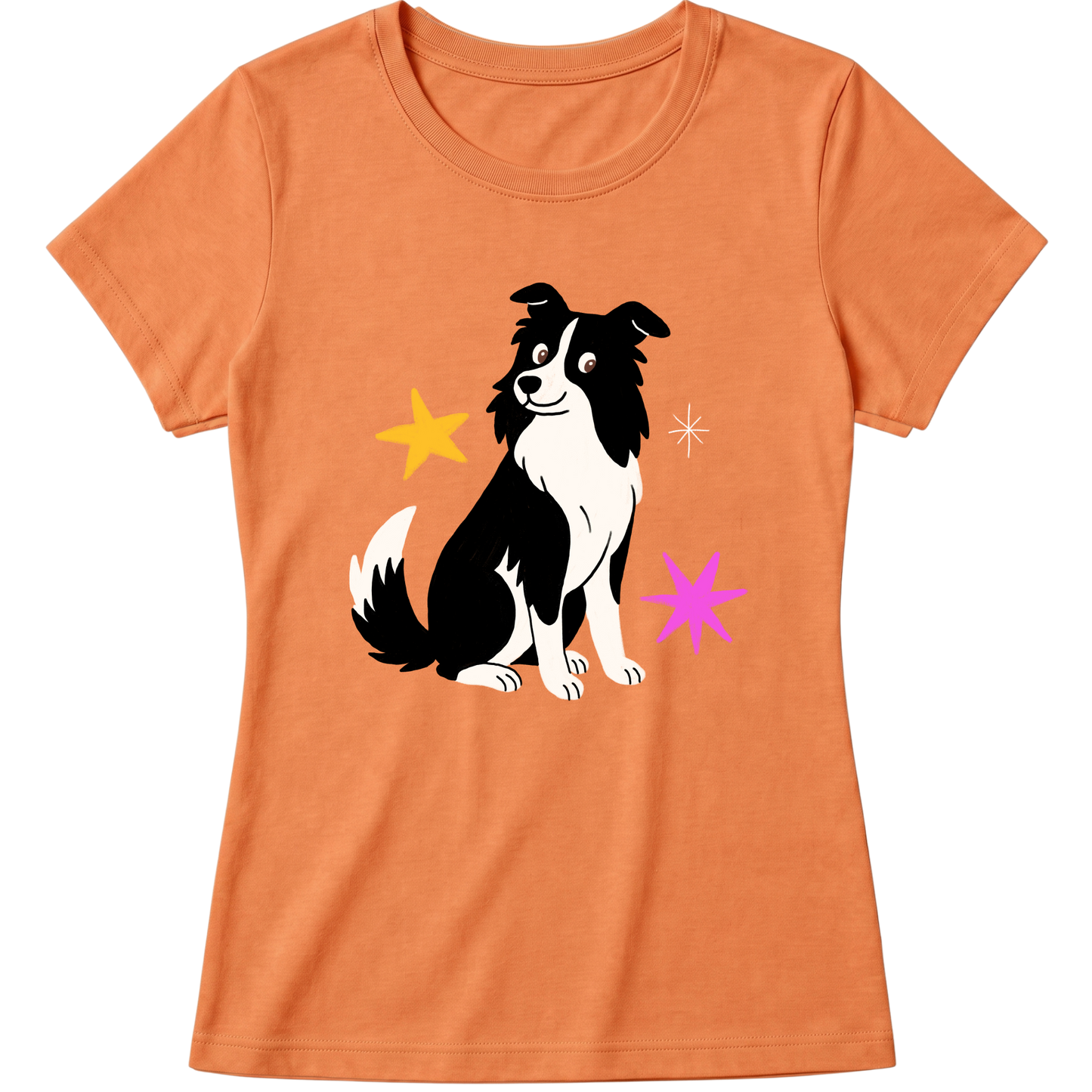 "Border collie" Blusa Baby Look