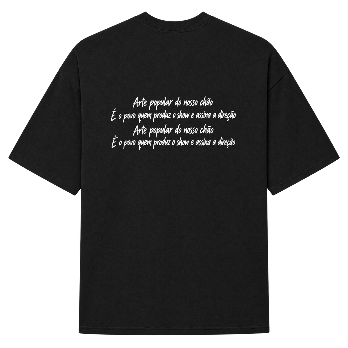 "Jorge Aragão Camiseta Oversized Suedine 220g" Camiseta Oversized Suedine 220g