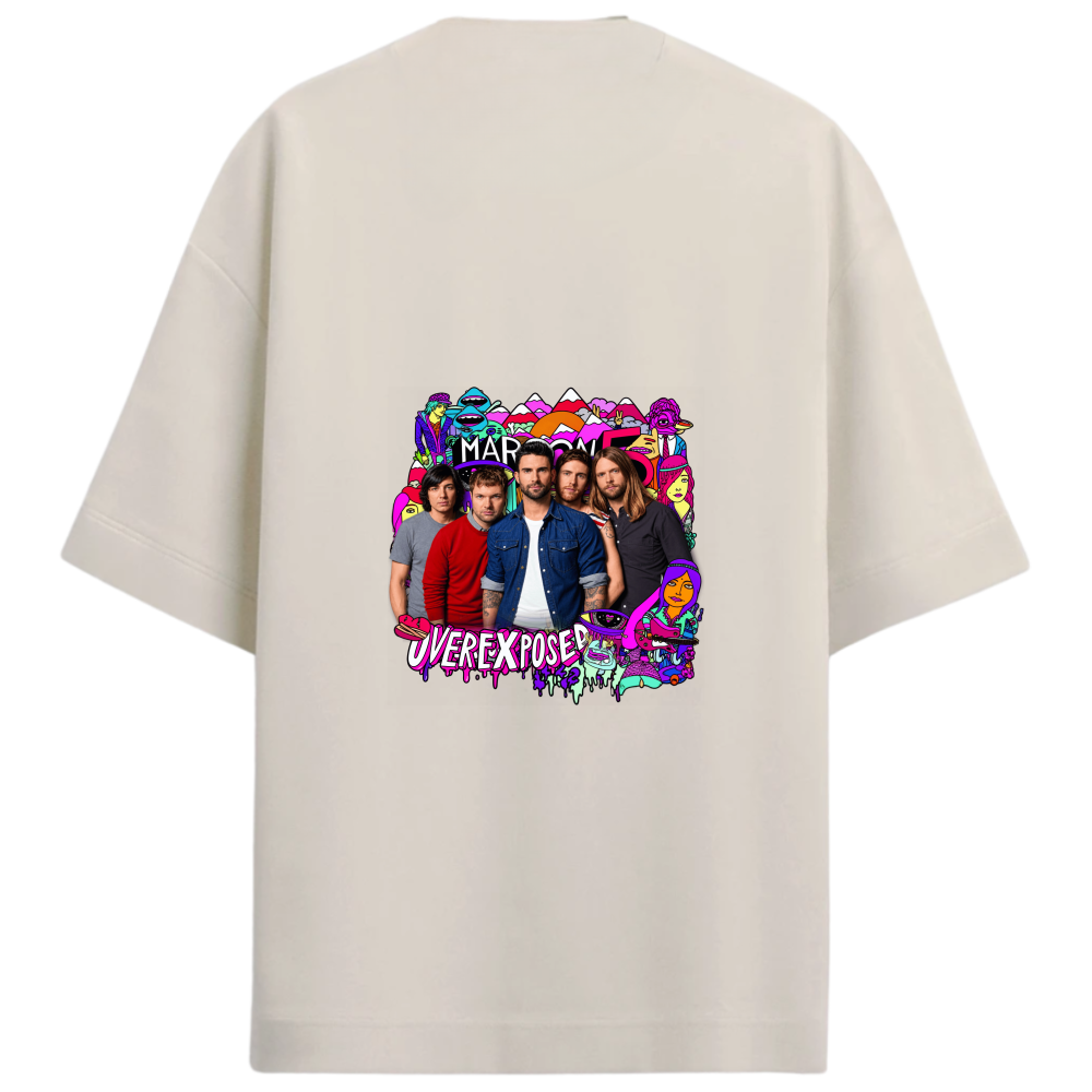 "Maroon 5 - Overexposed" Camiseta Oversized Premium