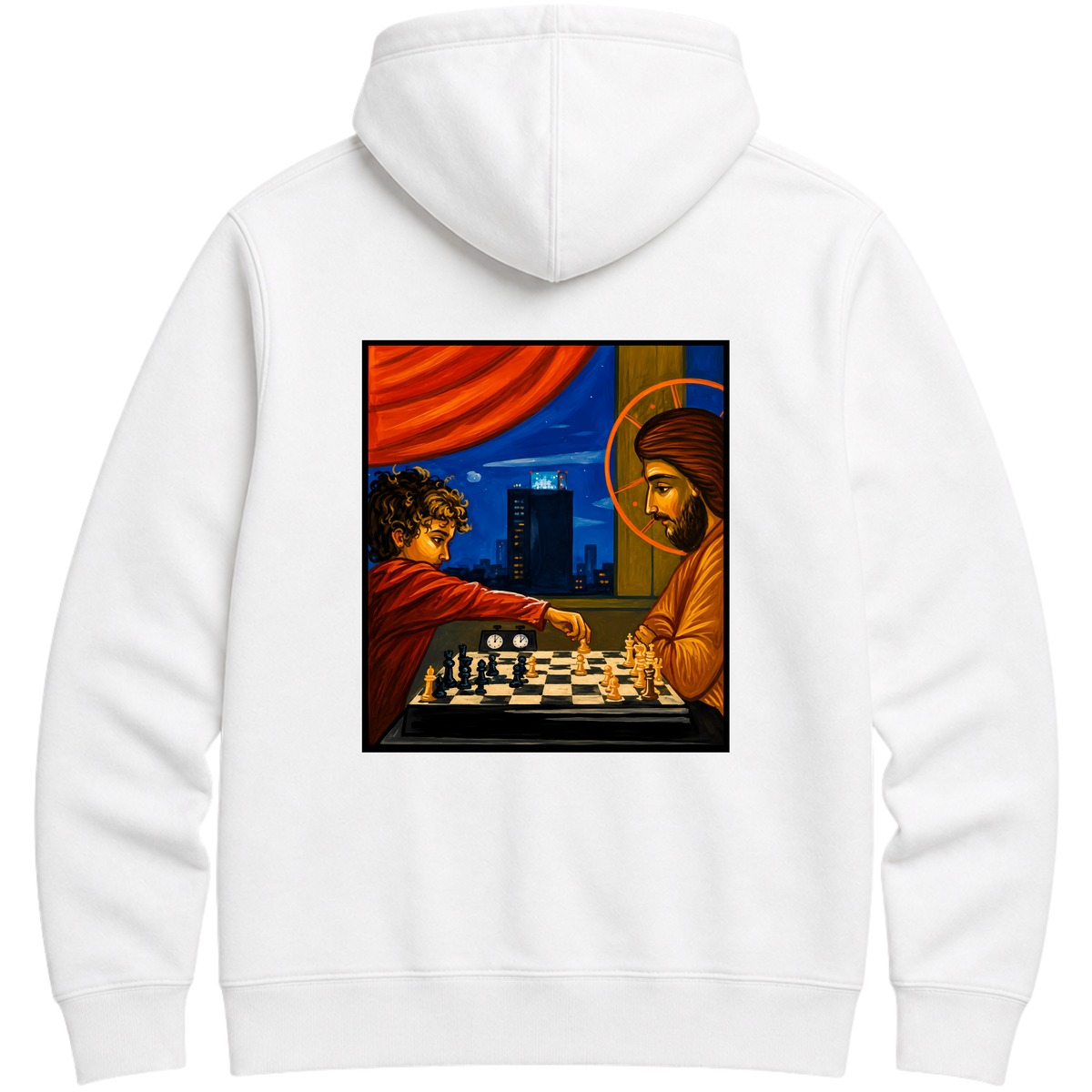 "Moletom Hoodie Essential Xeque-Mate com Jesus" Moletom Premium