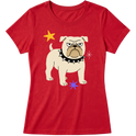 "Bulldog" Blusa Baby Look