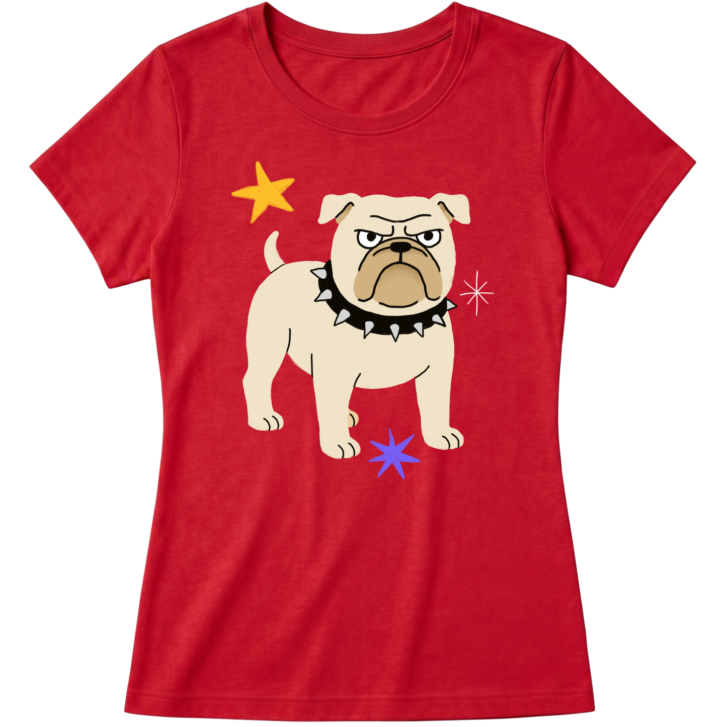 "Bulldog" Blusa Baby Look