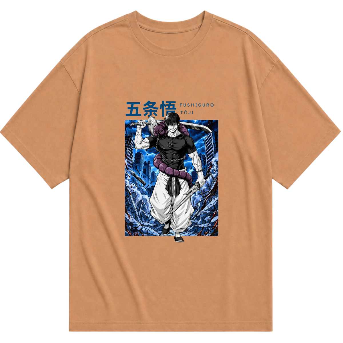 "Fushiguro Tôji - Jujutsu Kaisen" Camiseta Oversized Básica