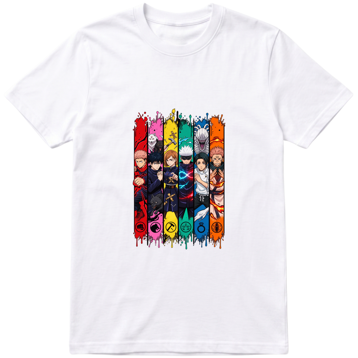 "Personagens - Jujutsu" Camiseta Básica Unissex