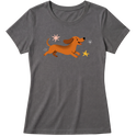 "Dachshund - salsicha" Blusa Baby Look