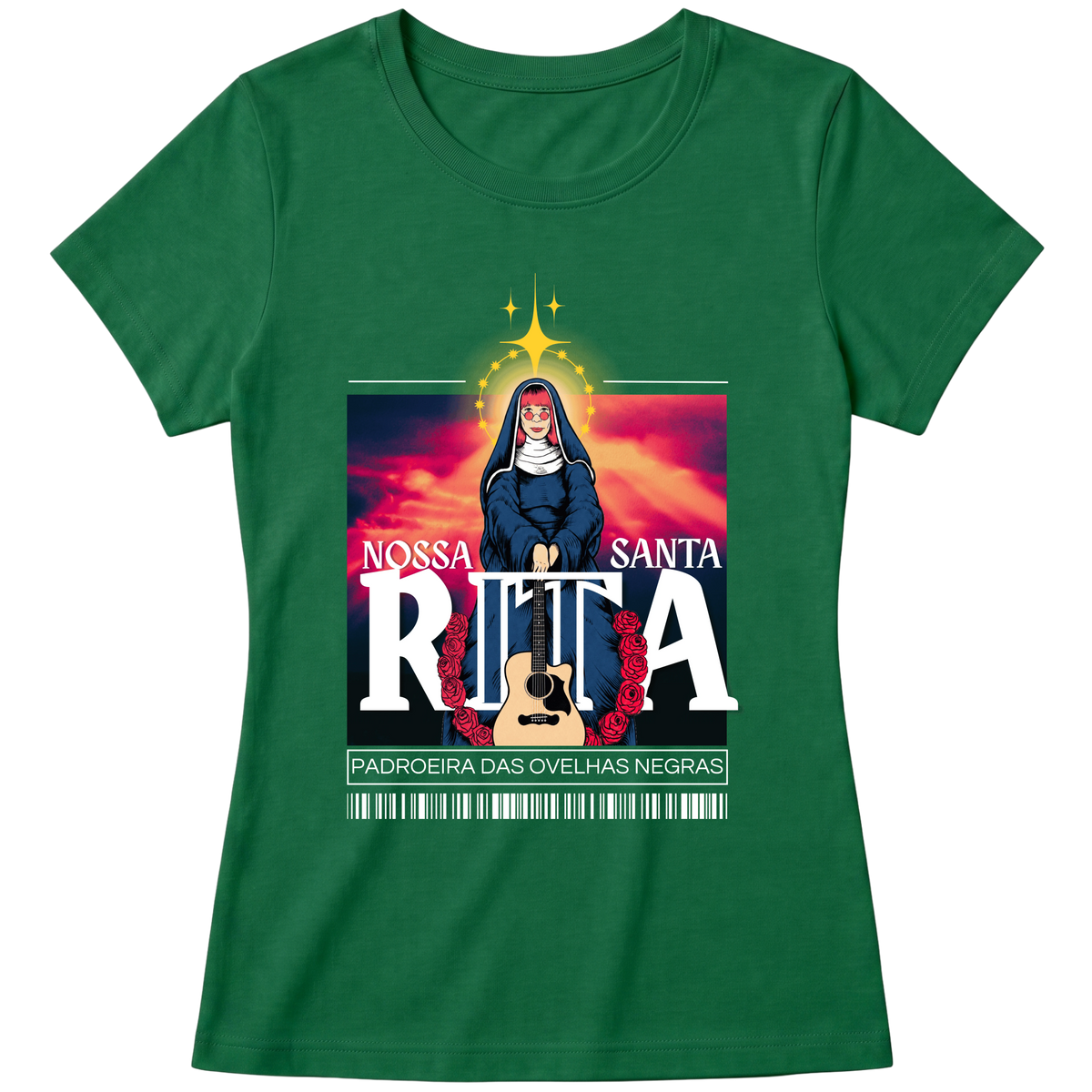 "Camiseta Santa Rita" Blusa Baby Look