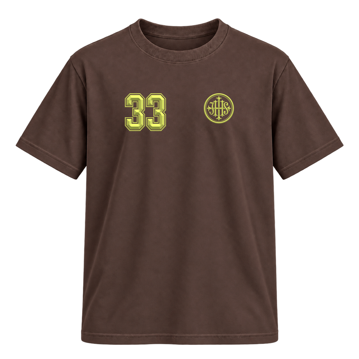 "Catholic Since 33 AD" Camiseta Regular Suedine