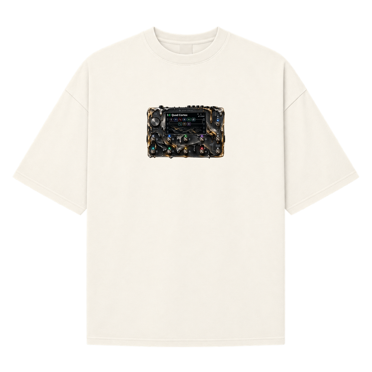 "QUAD CORTEX" Camiseta Oversized Suedine 220g