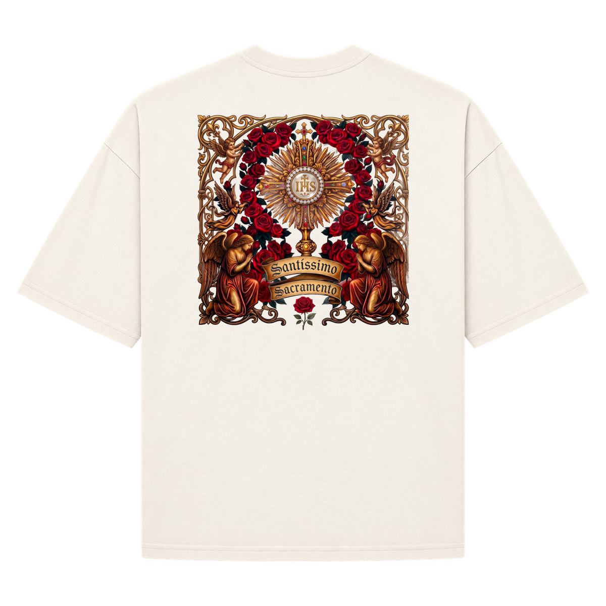 "Santíssimo Sacramento" Camiseta Oversized Suedine 220g