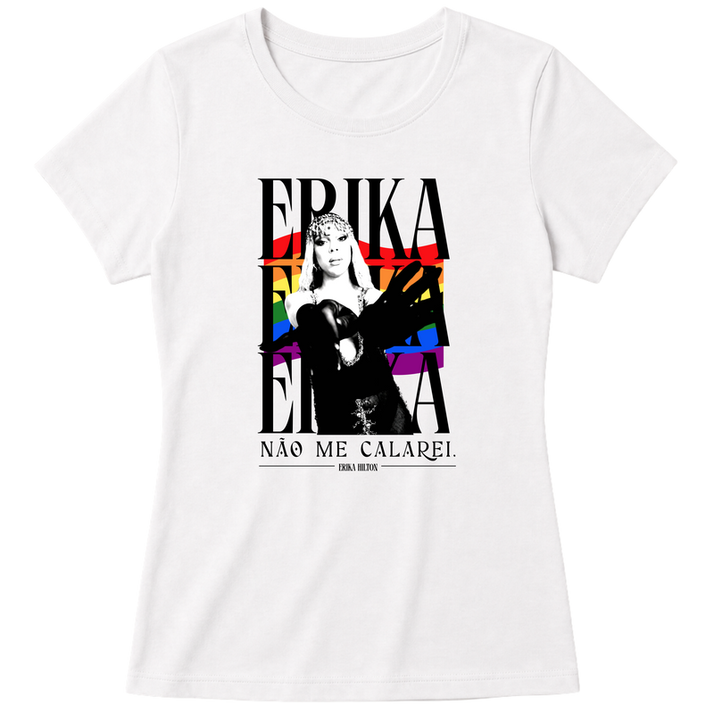"Erika Não Me Calarei Baby Look" Blusa Baby Look
