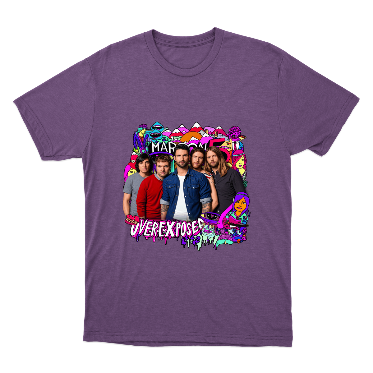 "Maroon 5 — Overexposed" Camiseta Básica Unissex