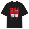 "Jesus morreu por você" Camiseta Oversized Suedine 220g
